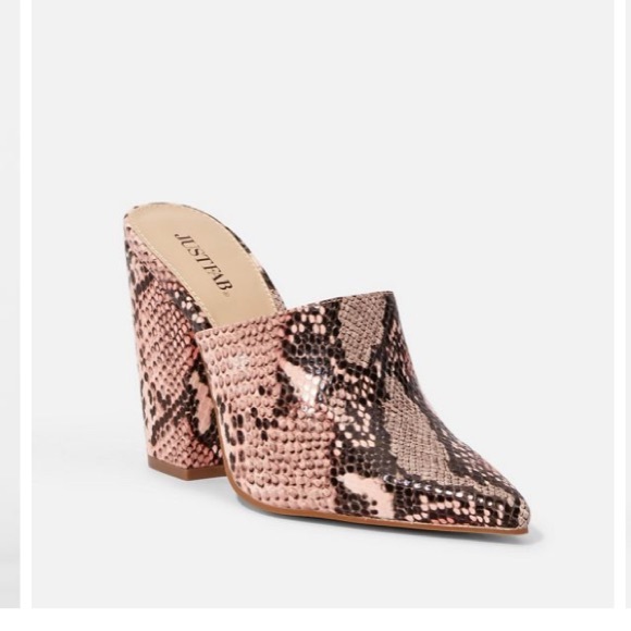 JustFab Shoes - Justfab snake printed mules